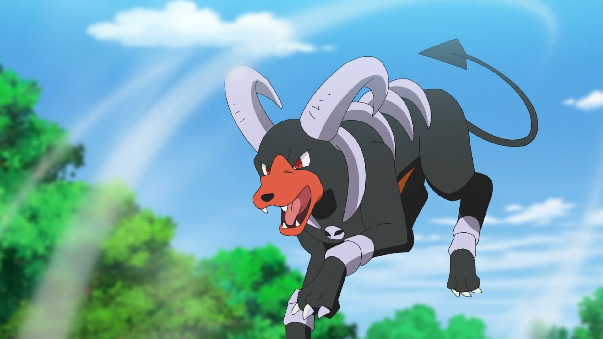 Houndoom in the anime (Image via The Pokemon Company)