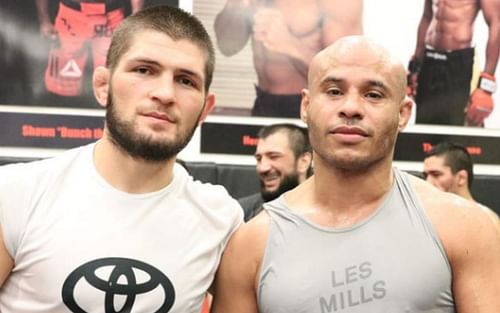 Khabib Nurmagomedov (left) and Ali Abdelaziz via Instagram @aliabdelaziz000