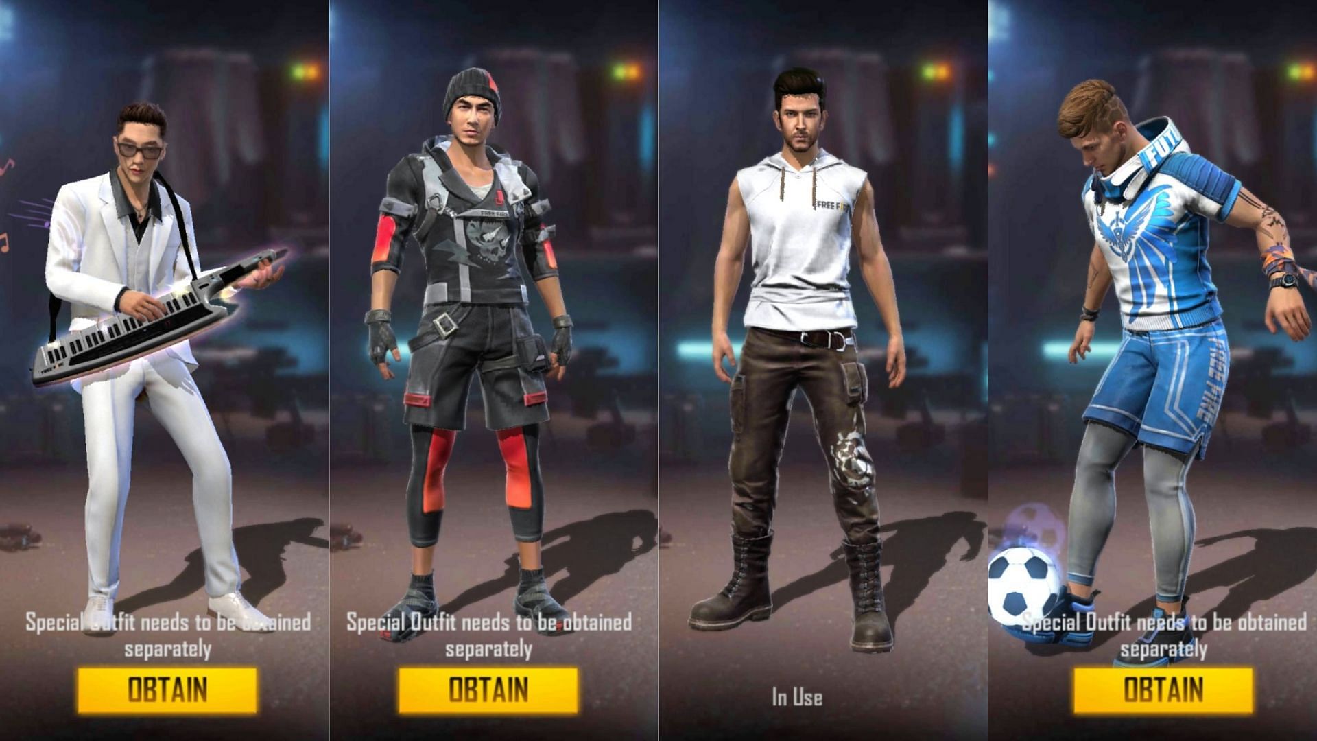 This is the finest combo for playing Free Fire with Sklyer (Image via Garena)