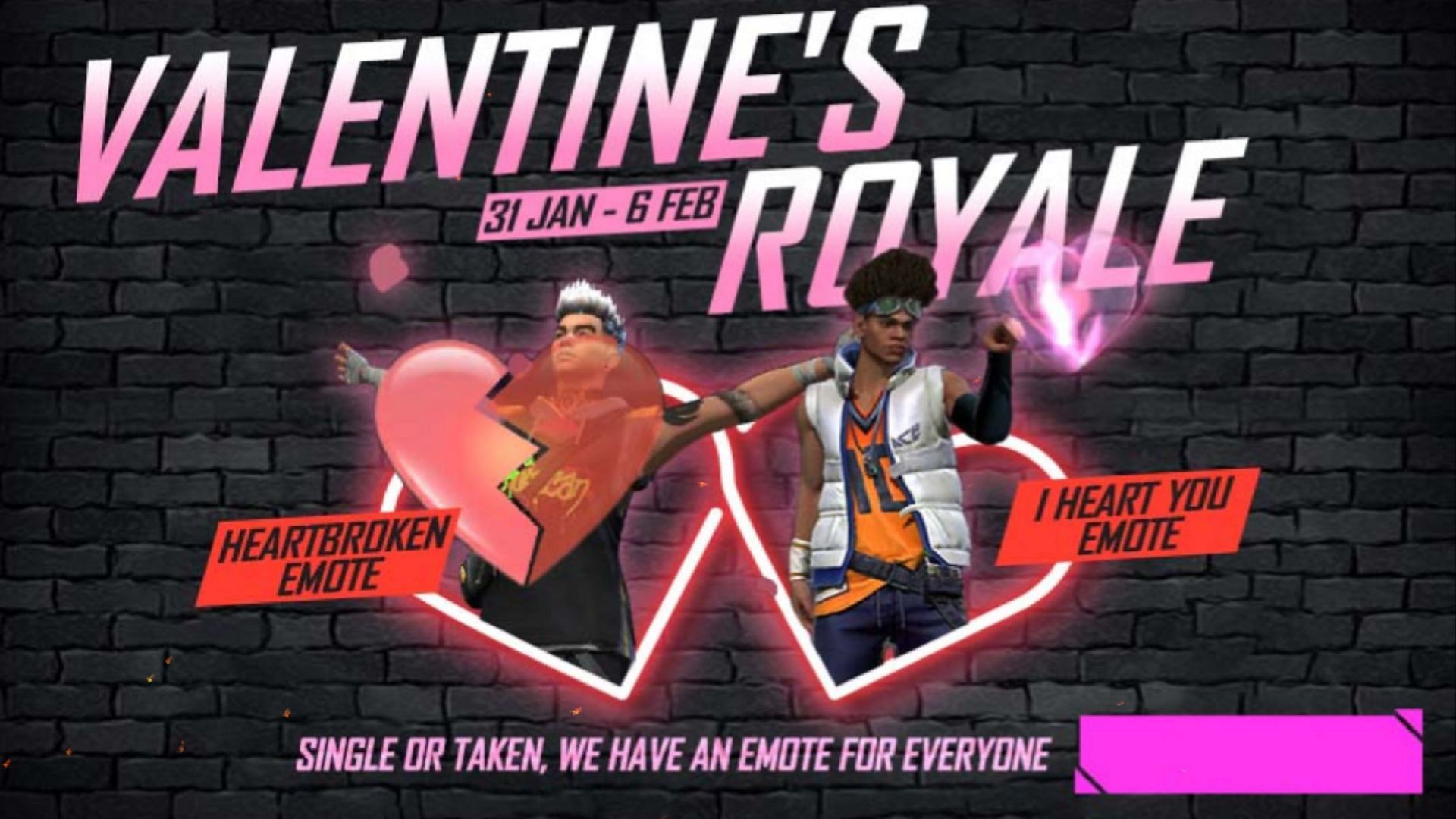 The event features two emotes (Image via Garena)