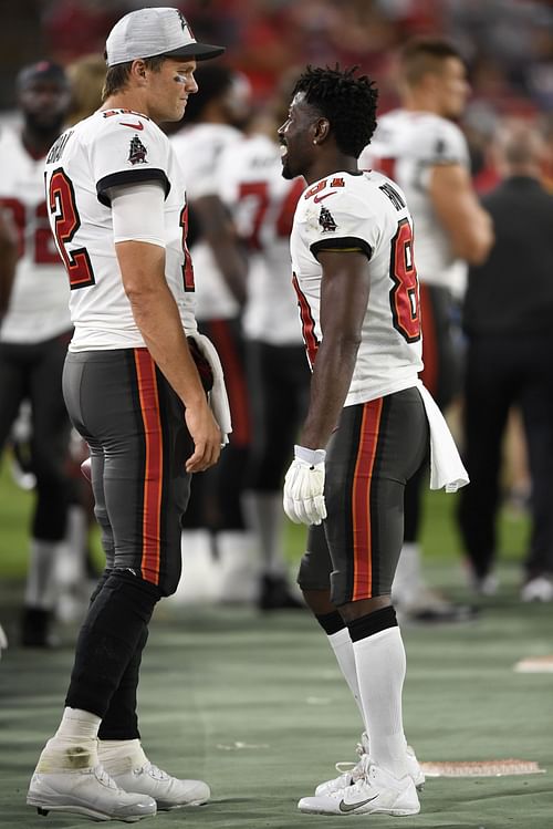 QB Tom Brady and WR Antonio Brown Miami Dolphins v Tampa Bay Buccaneers