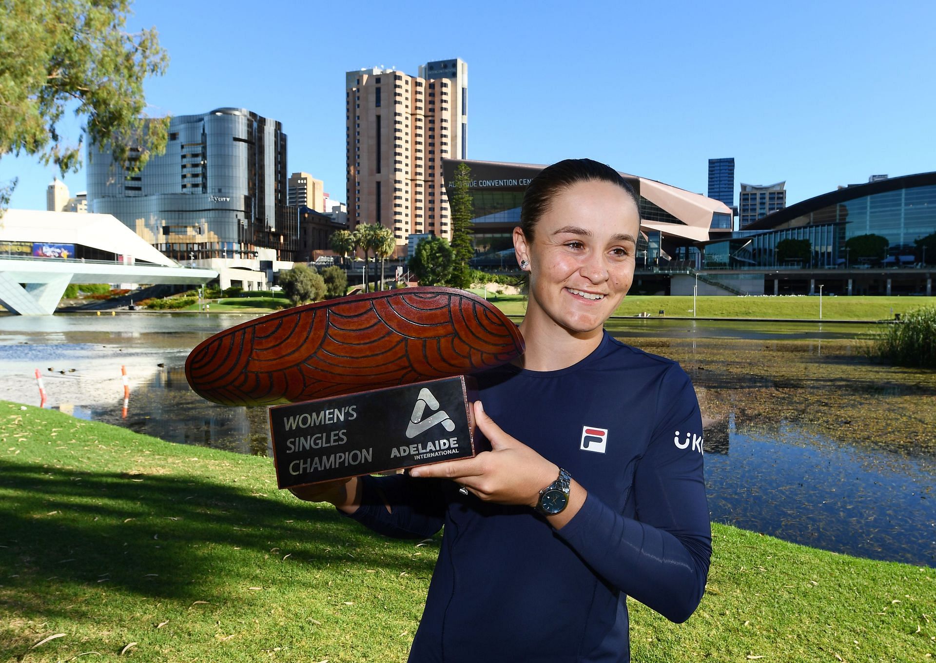 Ashleigh Barty at the 2022 Adelaide International.