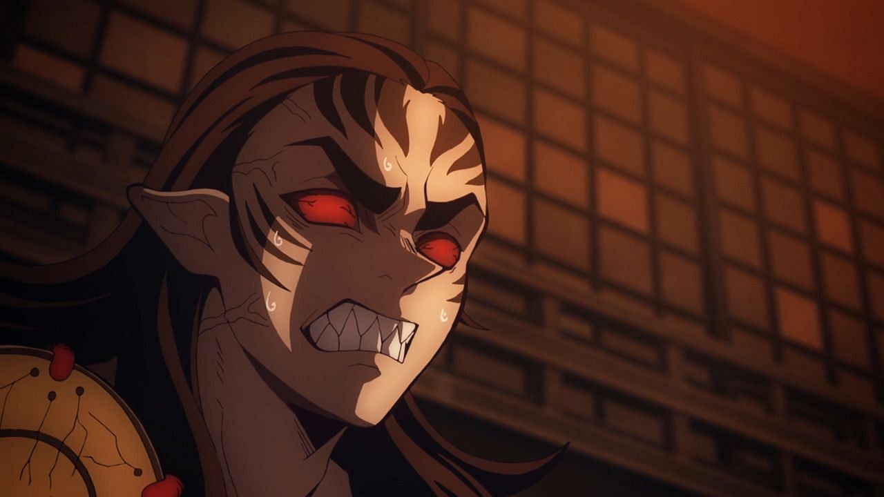 Kyogai as seen in the Demon Slayer anime. (Image via Ufotable Studios)