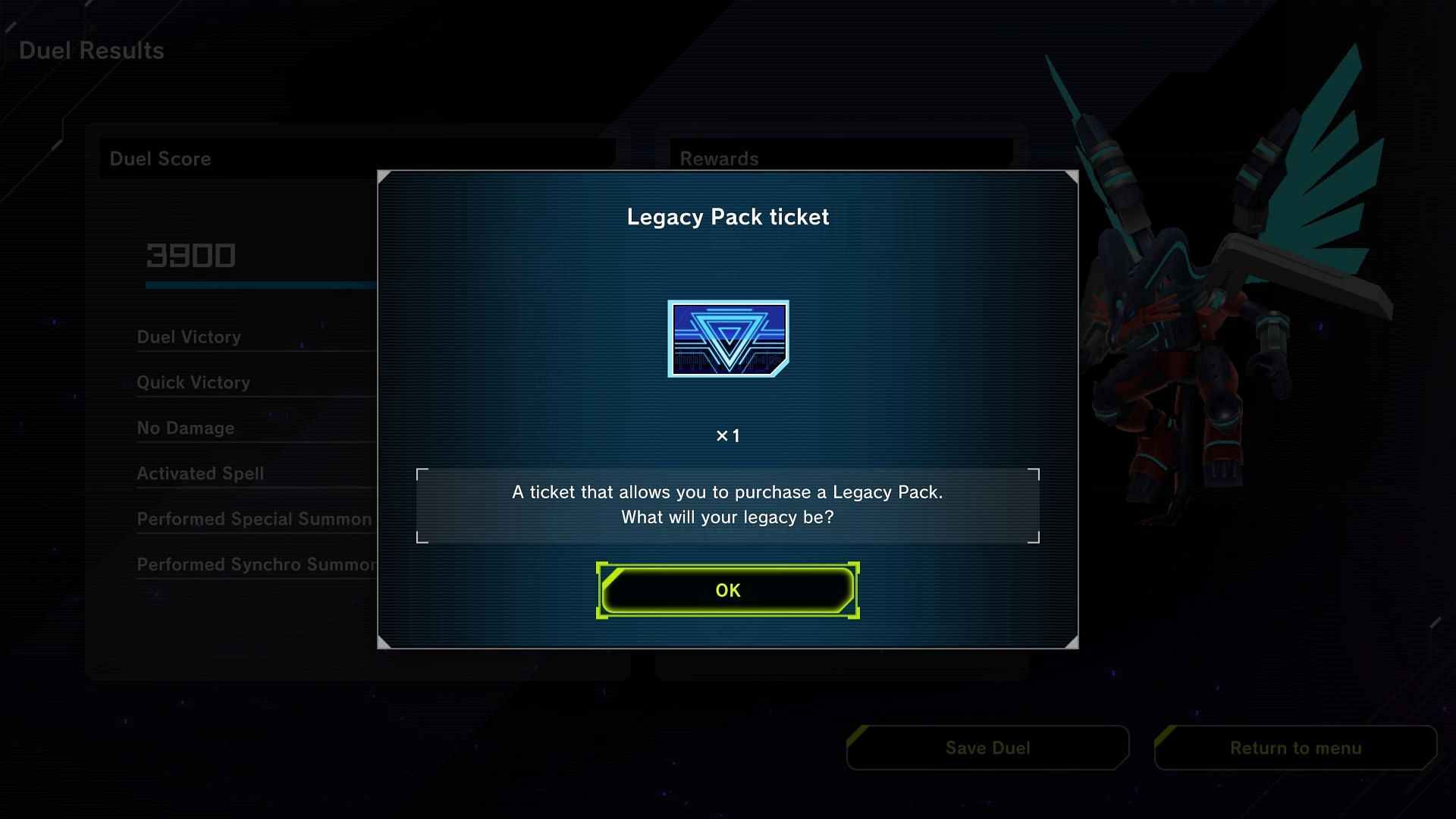 Players can unlock legacy packs through dueling (Image via Yu-Gi-Oh! Master Duel)