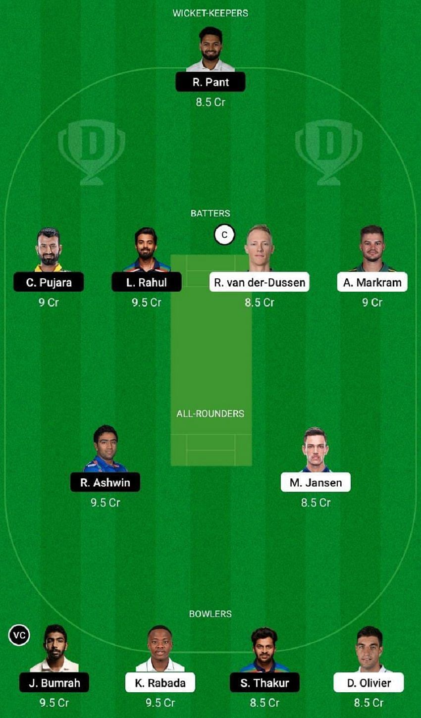 SA vs IND Dream11 Fantasy Tip #2