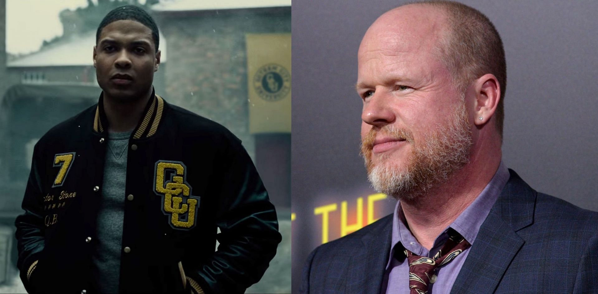 Ray Fisher and Whedon (Image via Warner Bros. and Michael Tullberg/Getty Images)
