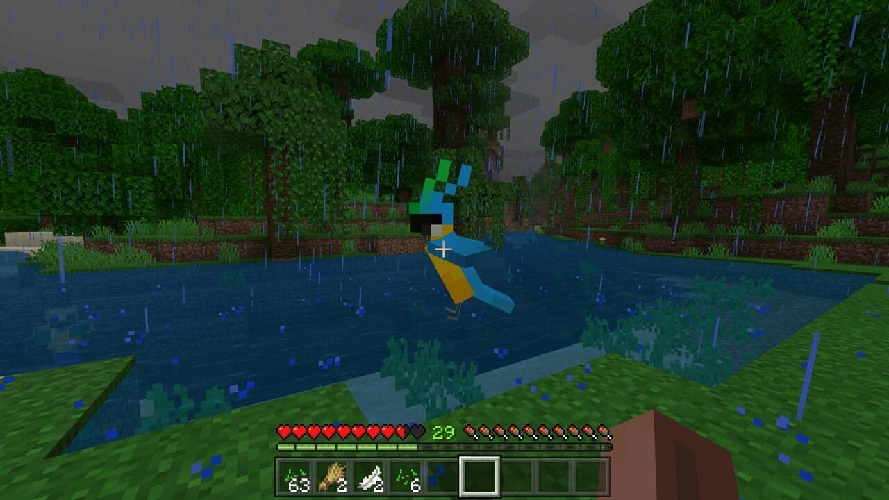 Parrots (Image via Minecraft)