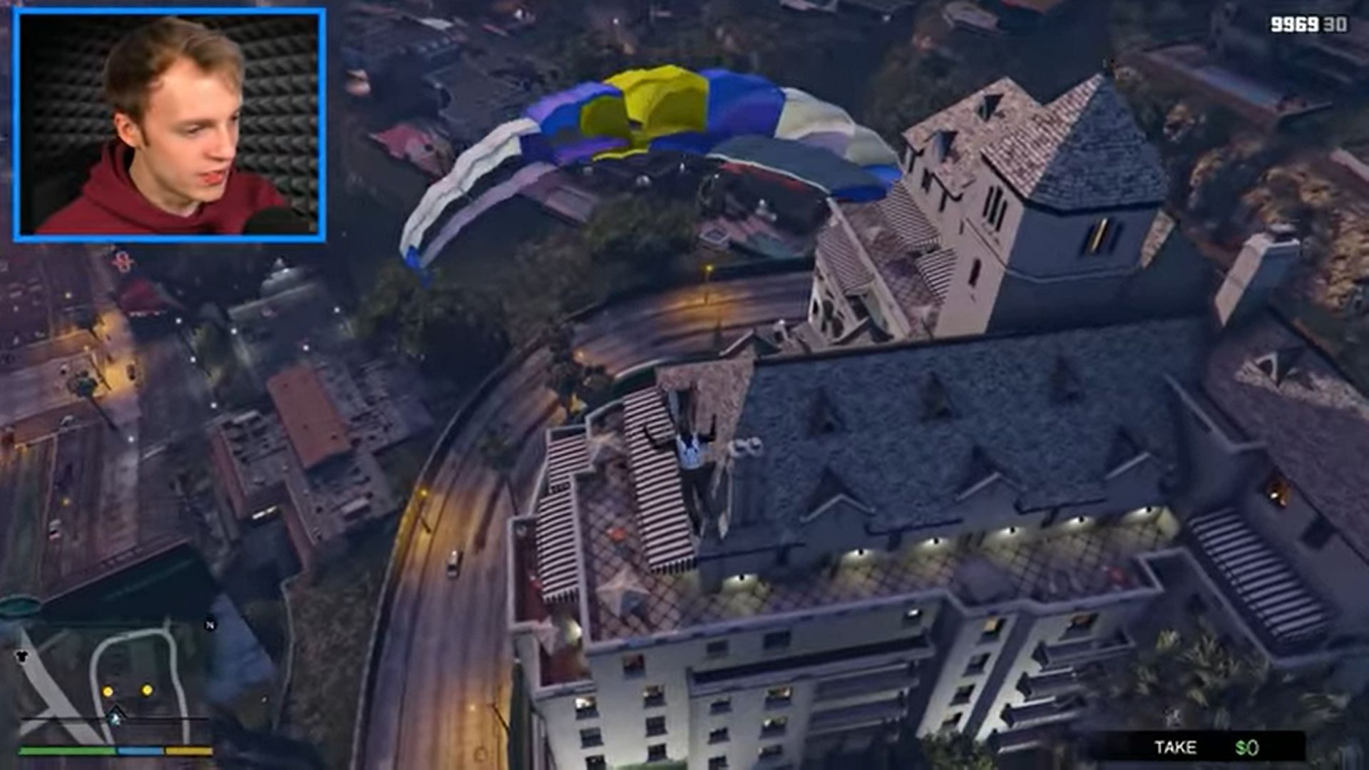 The stealth approach in GTA 5 using mods (Image via Sportskeeda)