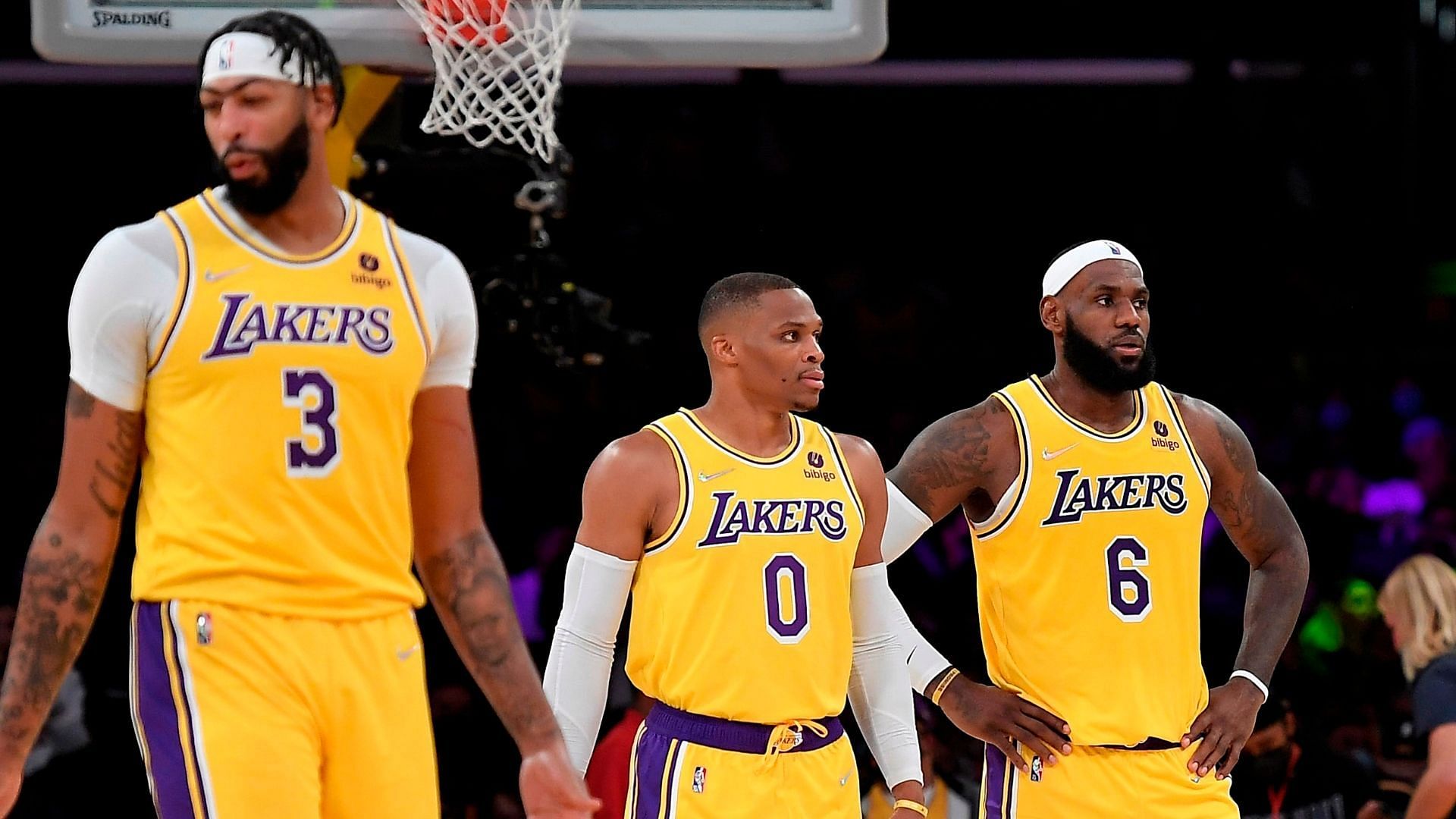 The LA Lakers Big 3 have reunited with Anthony Davis' return after a knee injury. [Photo: NBA.com Canada]