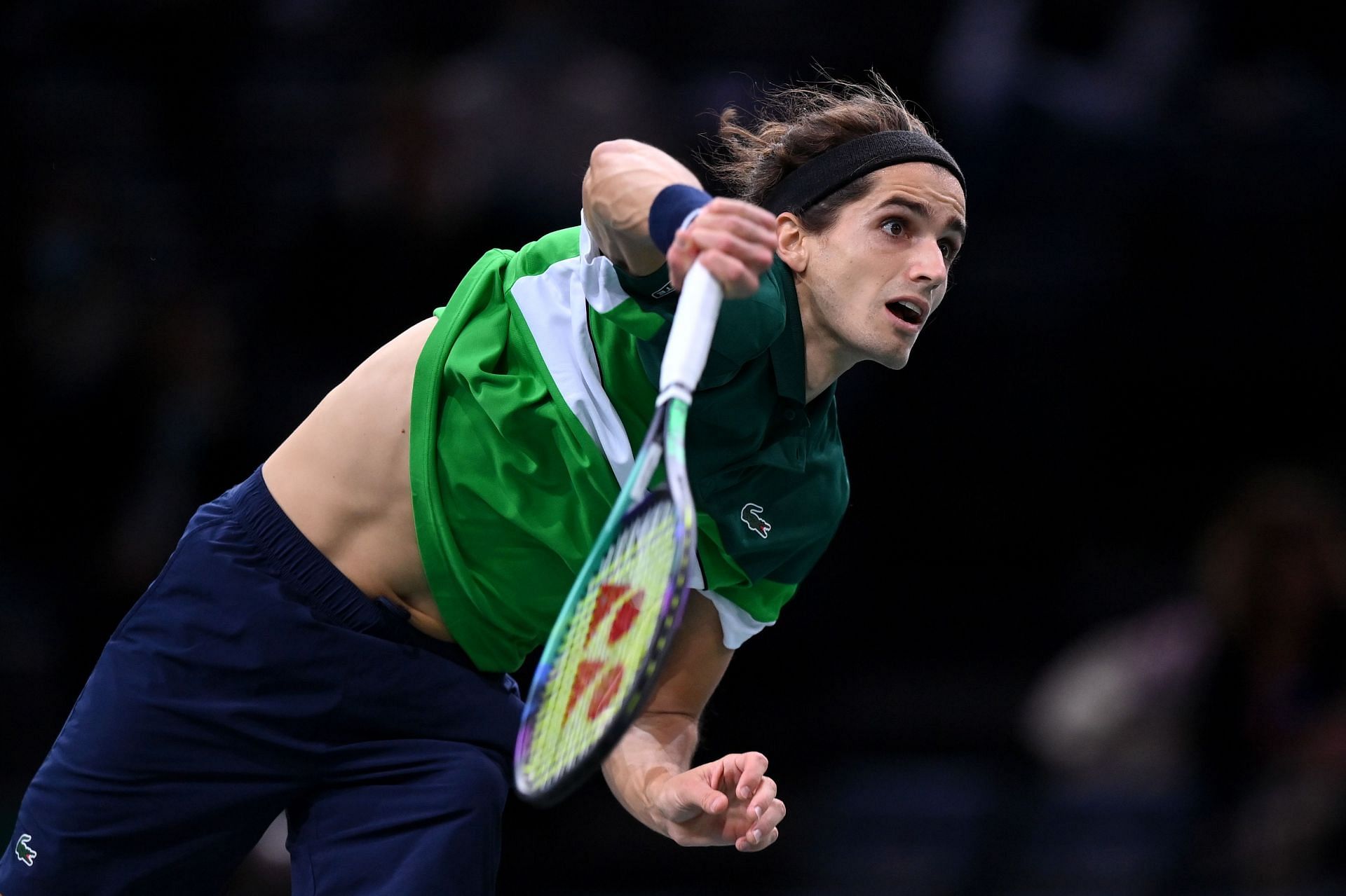 Pierre-Hugues Herbert at the 2021 Rolex Paris Masters