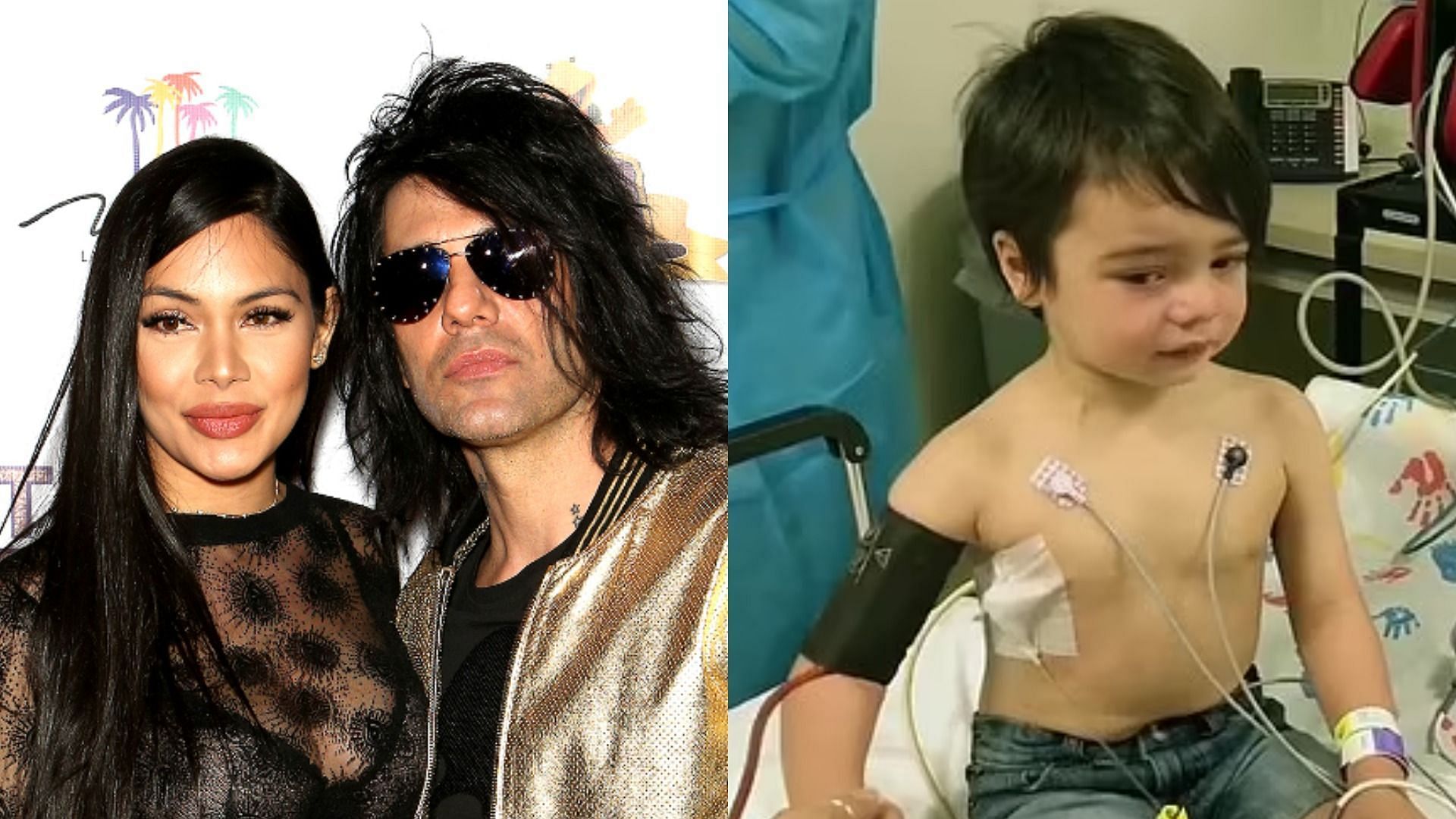 Criss Angel&#039;s son is in remission from cancer (Images via Getty and YouTube)