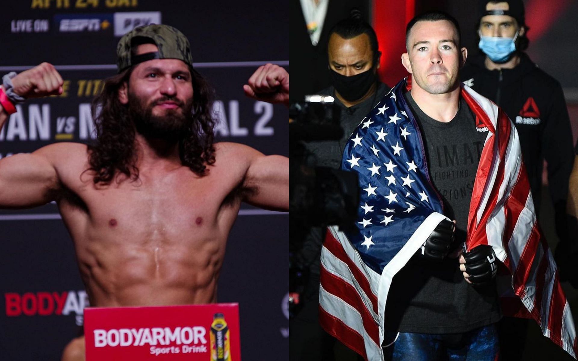 Jorge Masvidal (left) and Colby Covington (right)