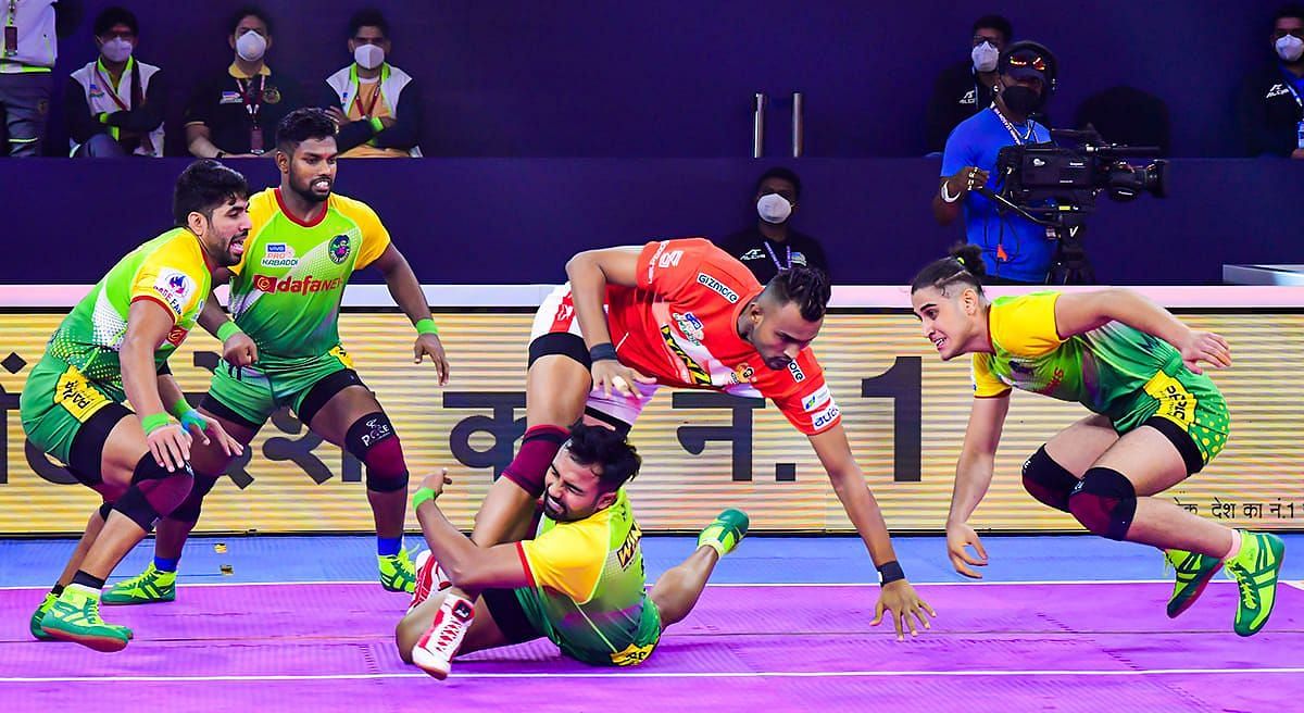 The Gujarat giants are not at their best in Pro Kabaddi 2021 (Image: Pro Kabaddi/Facebook)