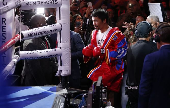 "Welcome to the club" - Manny Pacquiao congratulates Mark Magsayo on his major upset victory