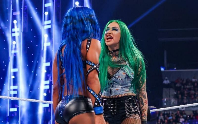 Shotzi and Sasha Banks on WWE SmackDown