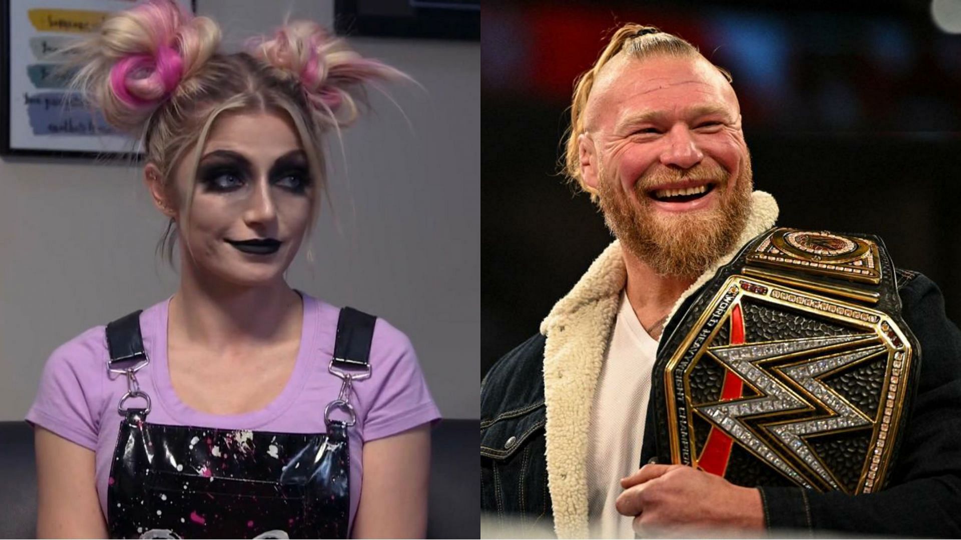 Alexa Bliss and Brock Lesnar appeared in segments
