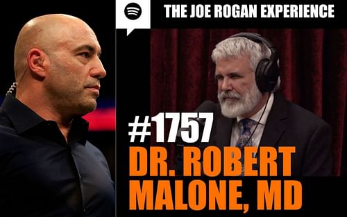 Joe Rogan (left) and Dr. Robert Malone (right) [image credits: @joerogan on Instagram]