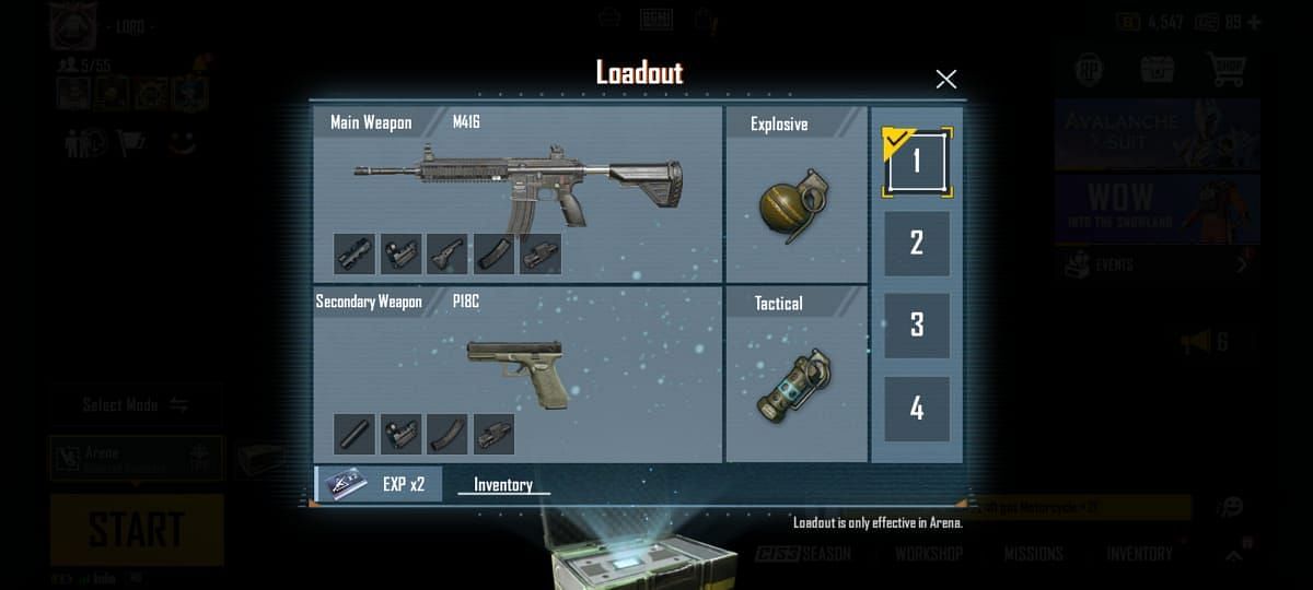 M416 loadout in BGMI (Image via Krafton)