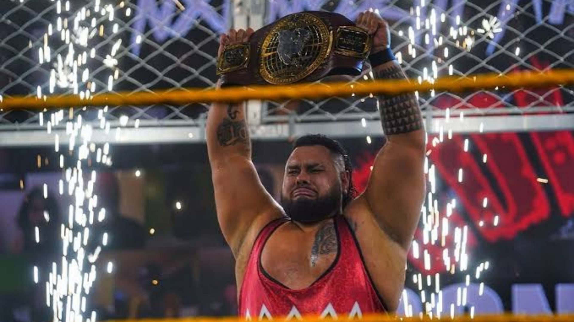 The former Bronson Reed with the NXT North American Championship