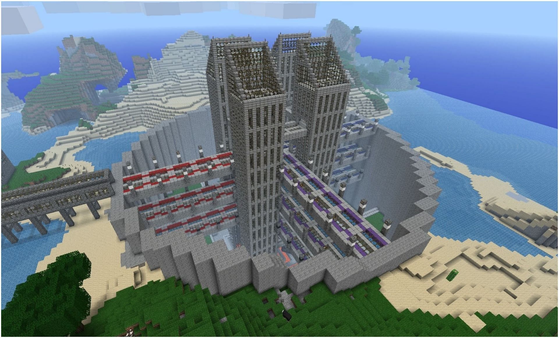 يمكن بناء المنازل في أي مكان تقريبًا في Minecraft (الصورة من Minecraft)