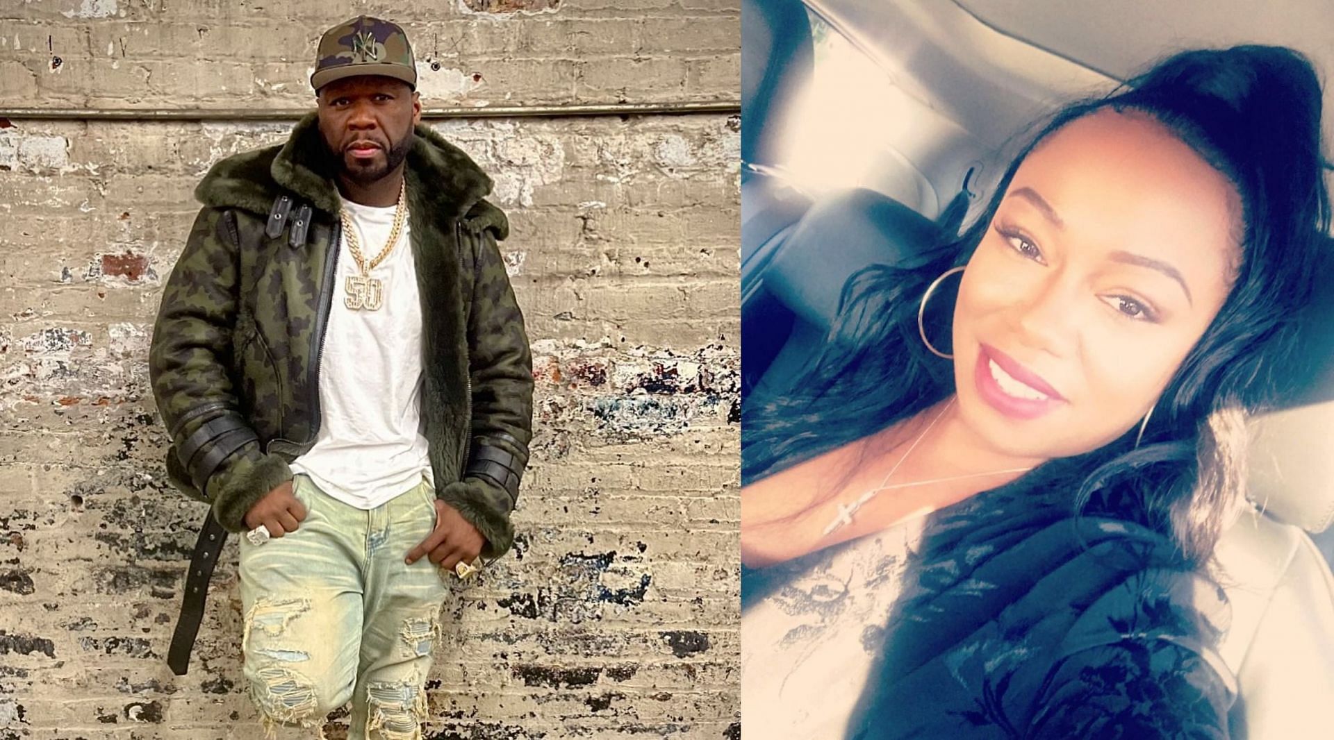 50 Cent and Shaniqua Tompkins (Image via 50cent/Instagram, and shaniqua_tompkins/Instagram)