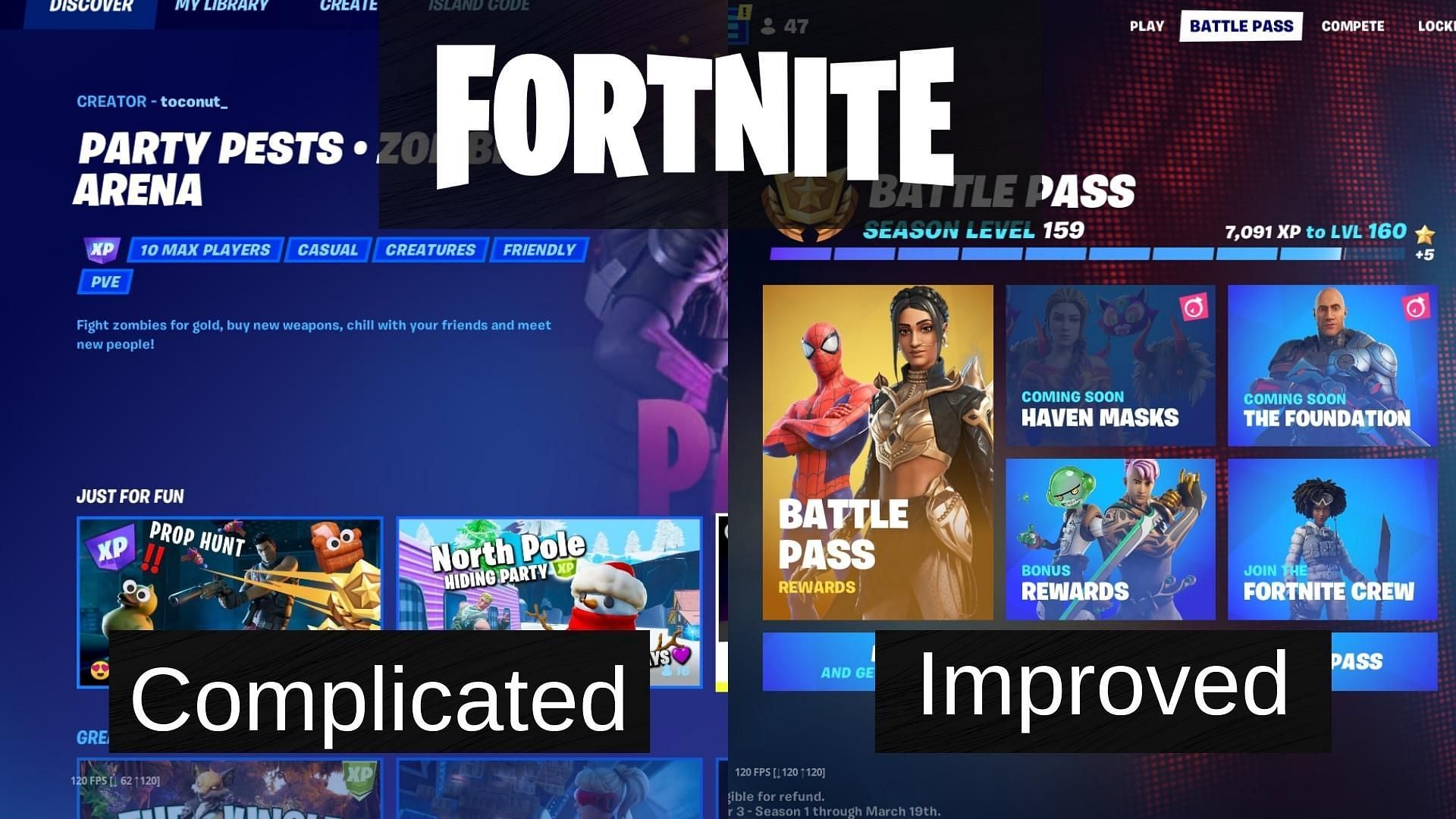 Three things that Fortnite ruined by overcomplication &amp; three things they have improved (Image via Sportskeeda)