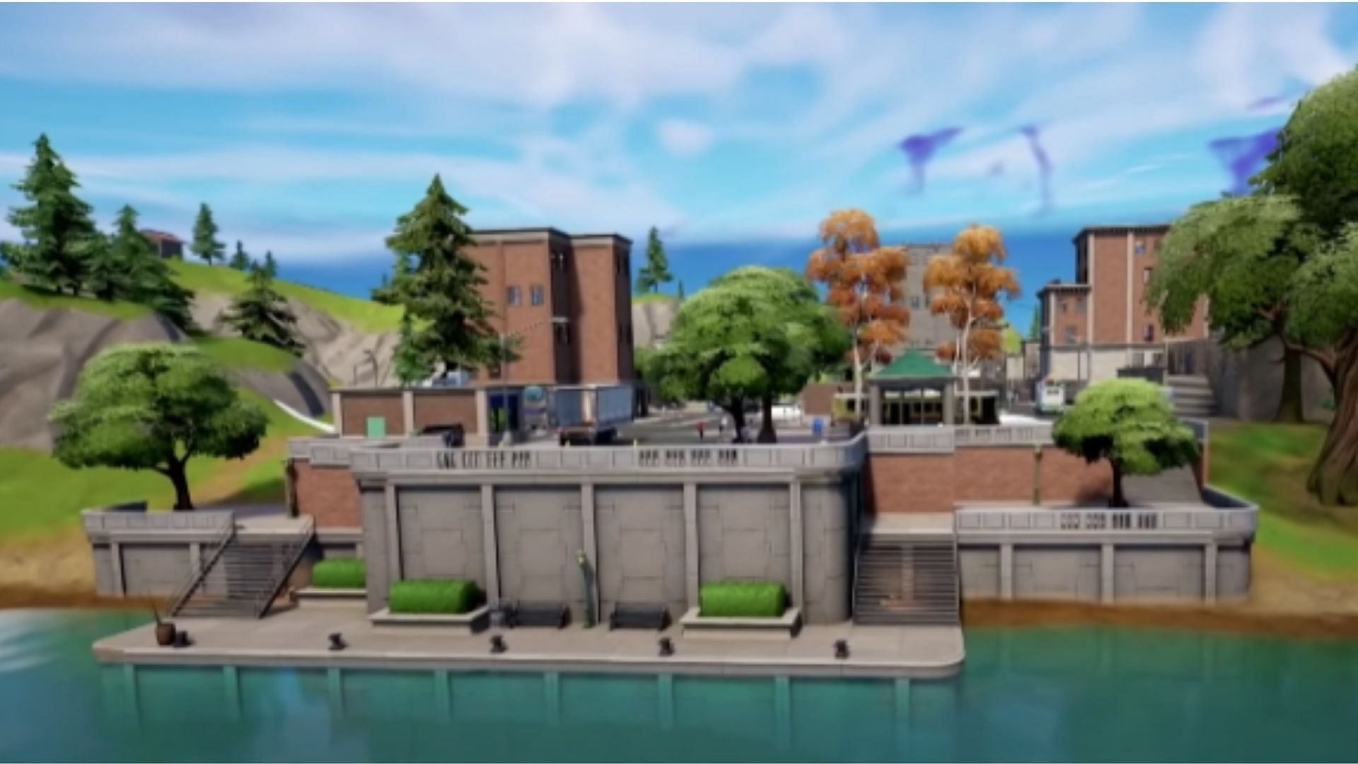 An area where boats spawn was added in Tilted Towers in Chapter 3 (Image via Epic Games)
