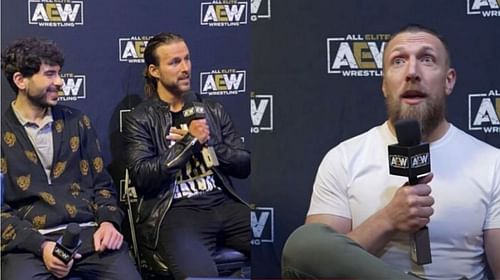 Tony Khan-Adam Cole (left) and Bryan Danielson (right)