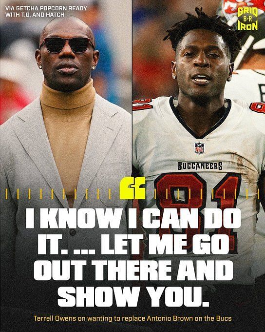 NFL news: Terrell Owens says he can replace Antonio Brown for Bucs