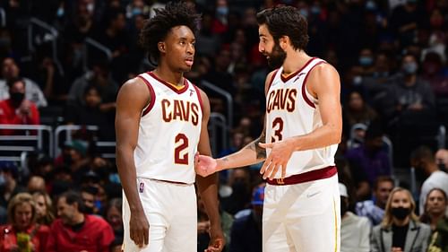 Collin Sexton and Ricky Rubio of the Cleveland Cavaliers. (Photo: Courtesy of DAZN)