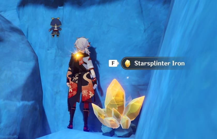 How to use visions to find Starsplinter Iron in Genshin Impact