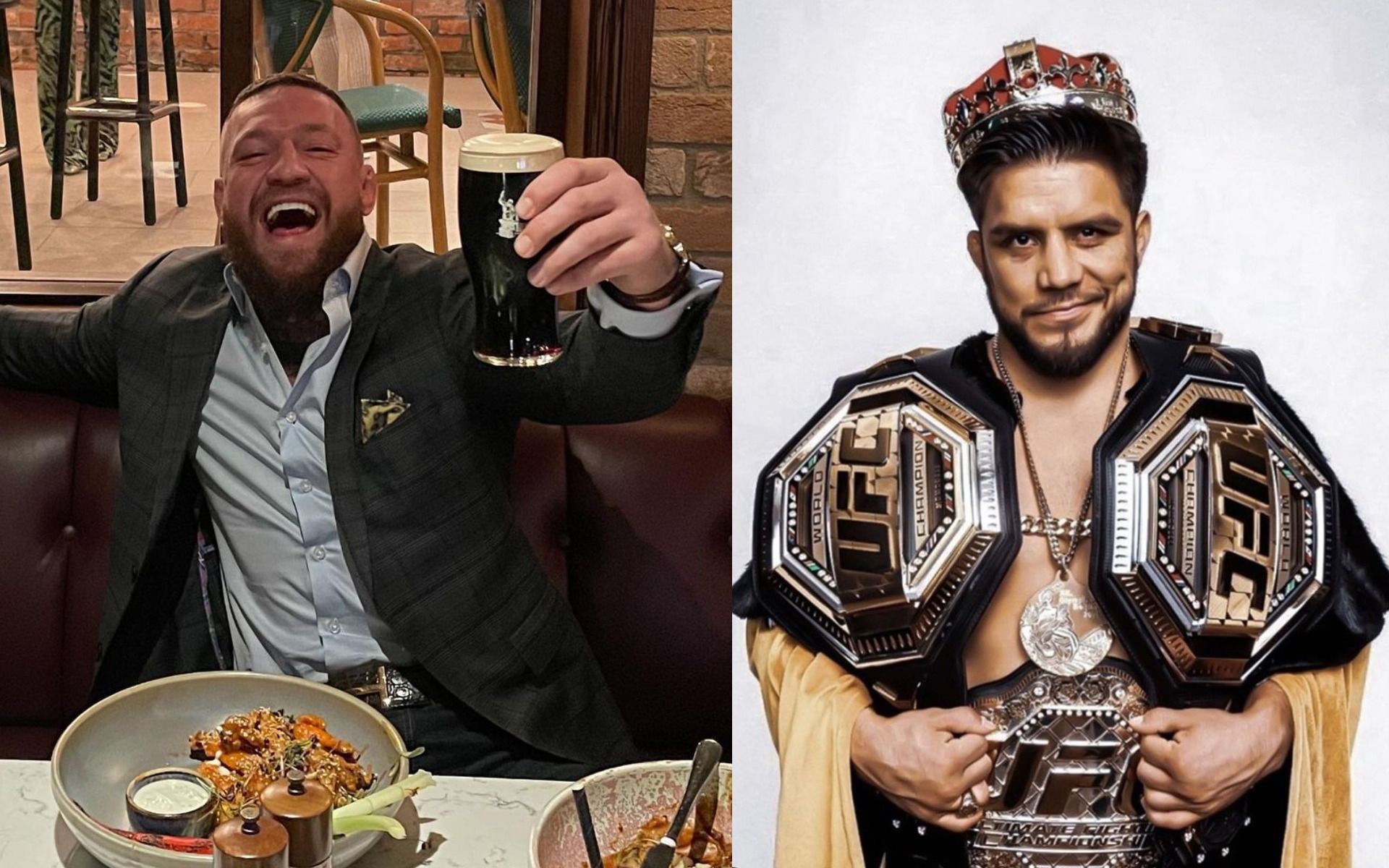 Conor McGregor (left), Henry Cejudo (left) [Images Courtesy: @thenotoriousmma @henry_cejudo on Instagram]