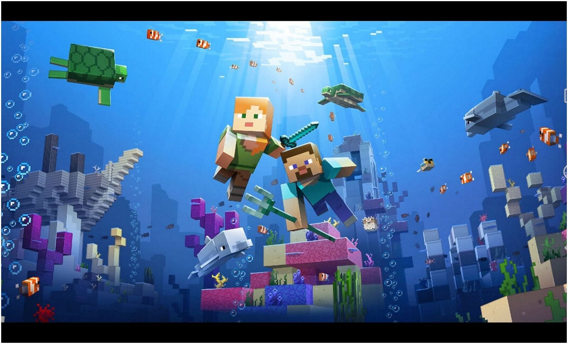 Minecraft has a ton of aquatic mobs (Image via Minecraft)