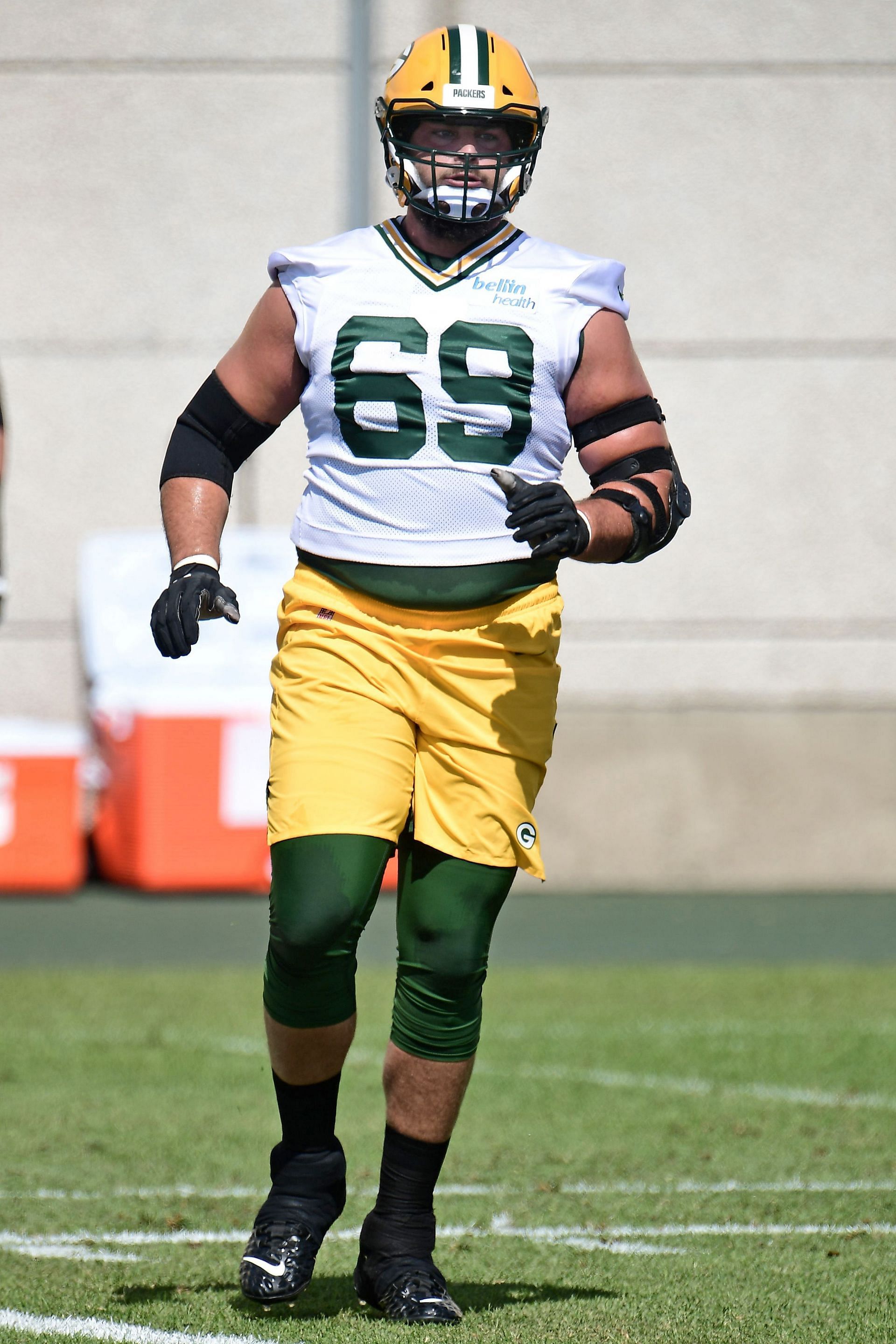 David Bakhtiari at Green Bay Packers Training Camp Green Bay Packers v Dallas Cowboys