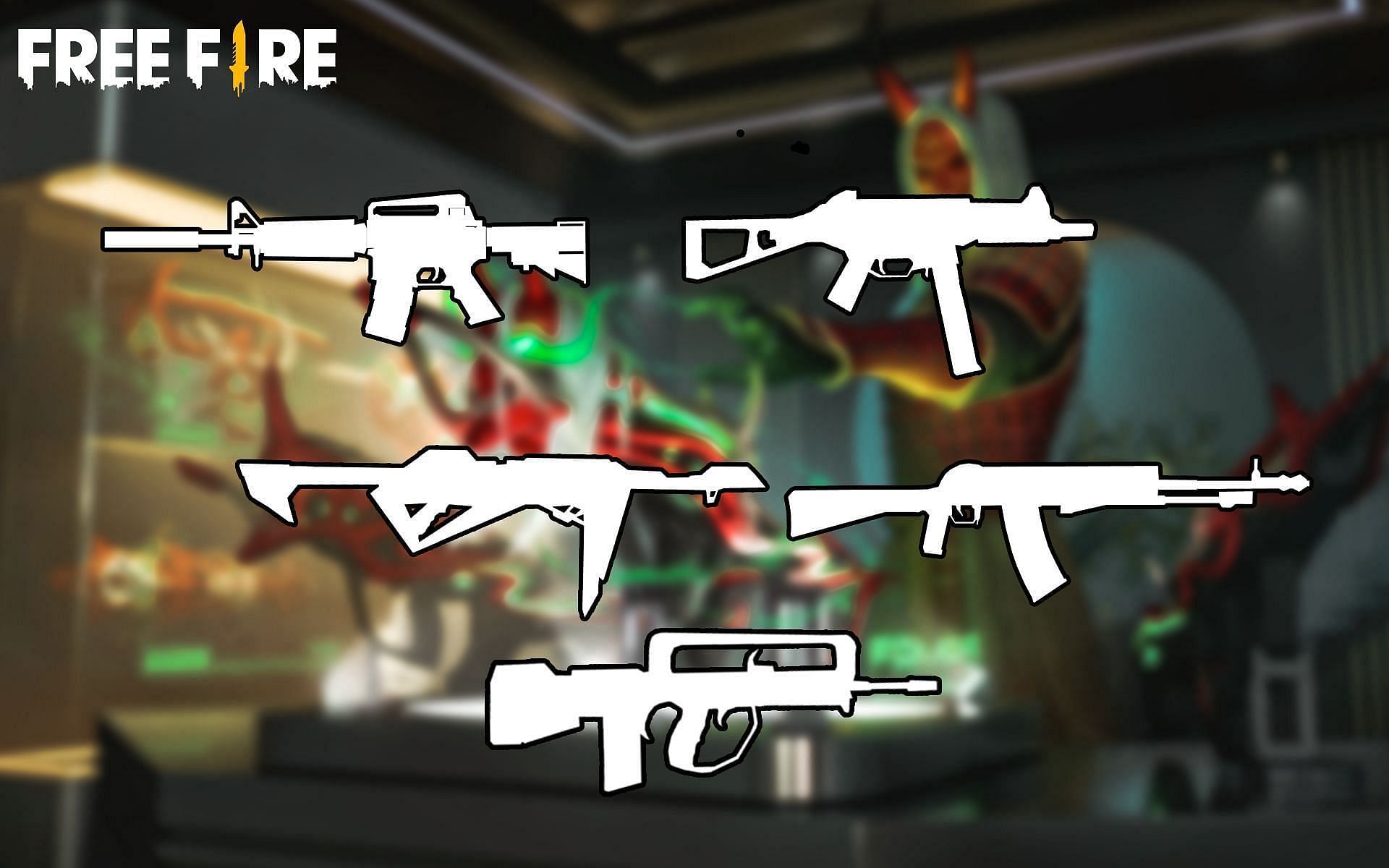 The best gun skins in Free Fire before OB32 update (Image via Sportskeeda)