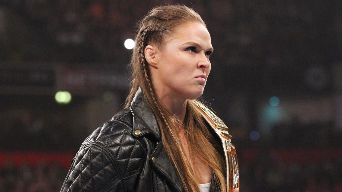Ronda Rousey during her reign as WWE RAW Women&#039;s Champion