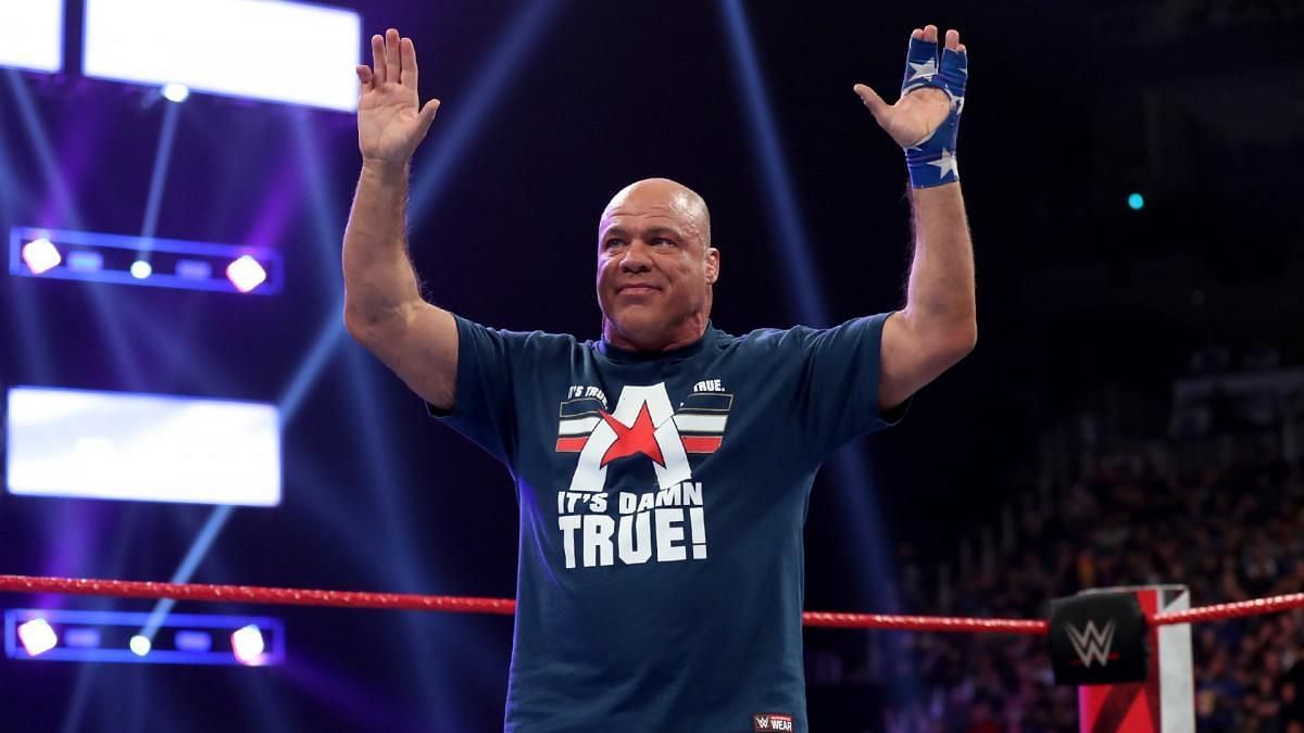 Kurt Angle was reportedly backstage at the 2022 Royal Rumble event
