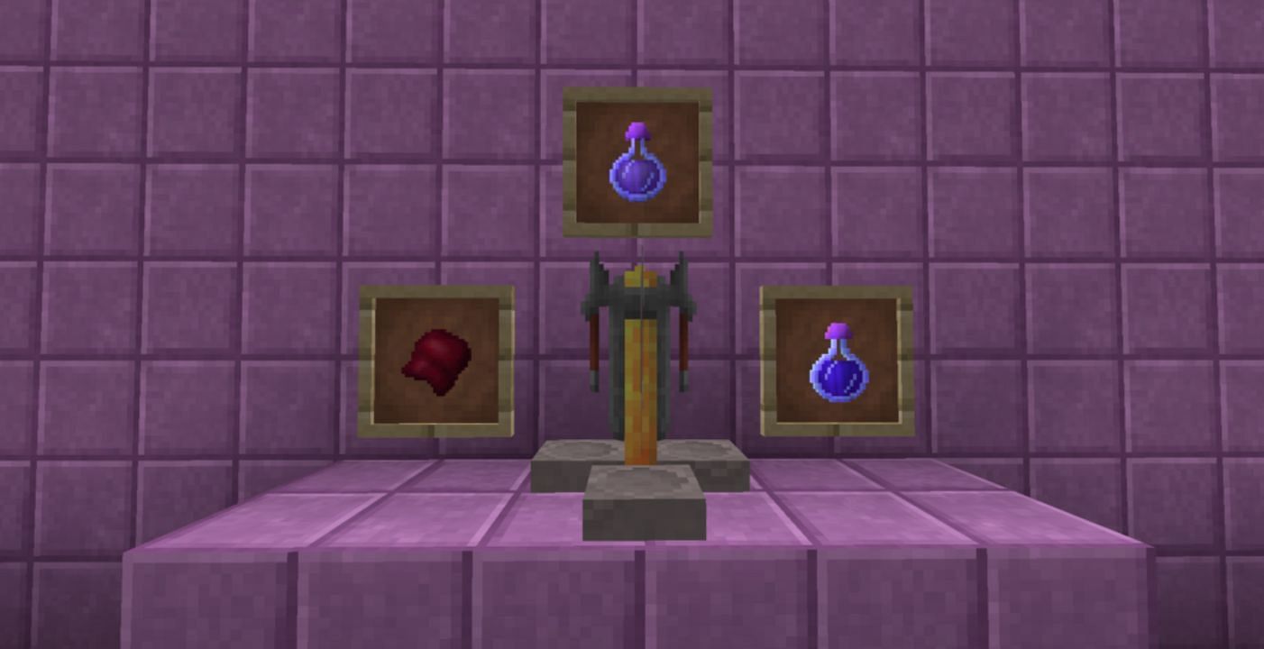 Brewing a potion of invisibility (Image via Mojang)