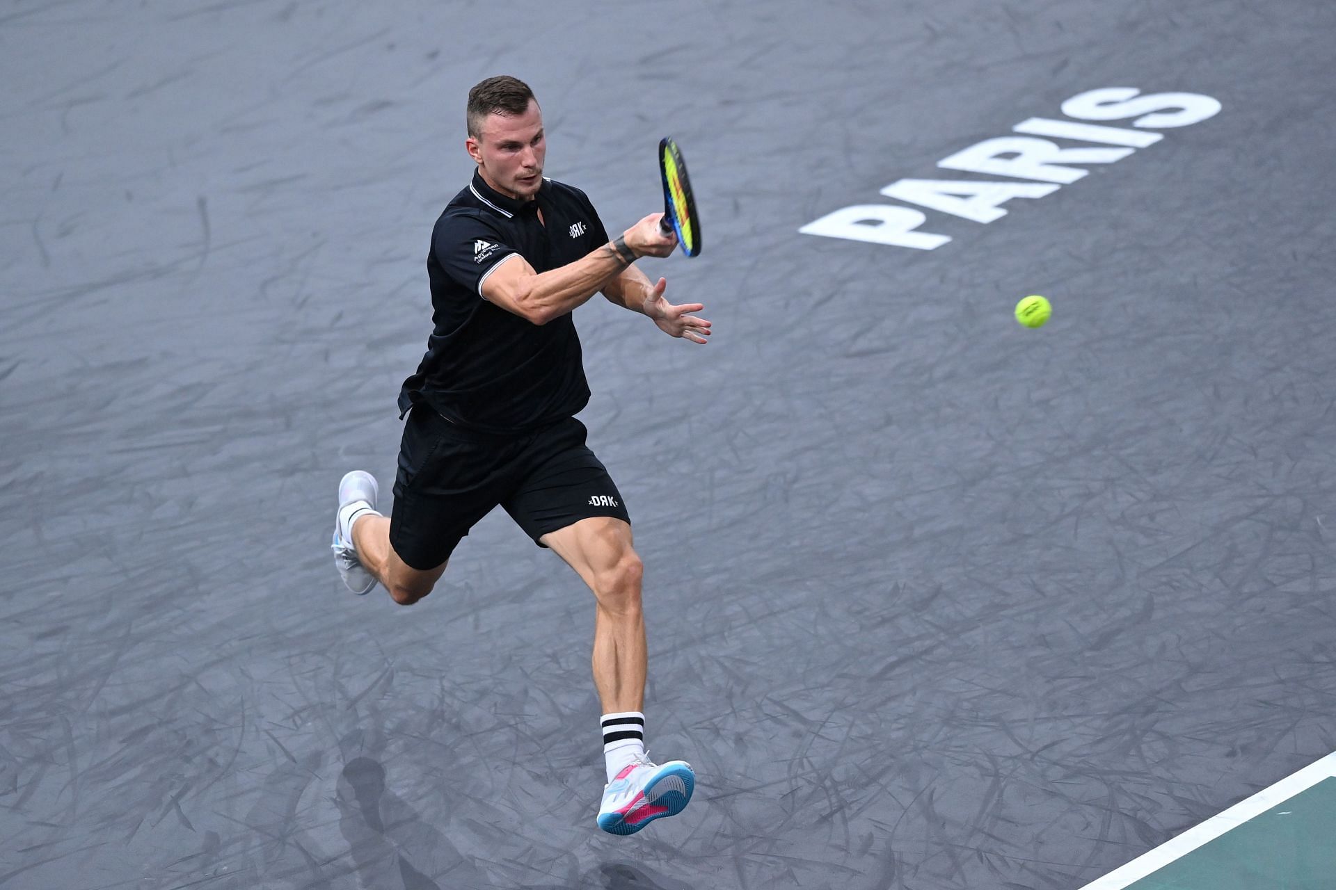 Marton Fucsovics at the 2021 Rolex Paris Masters