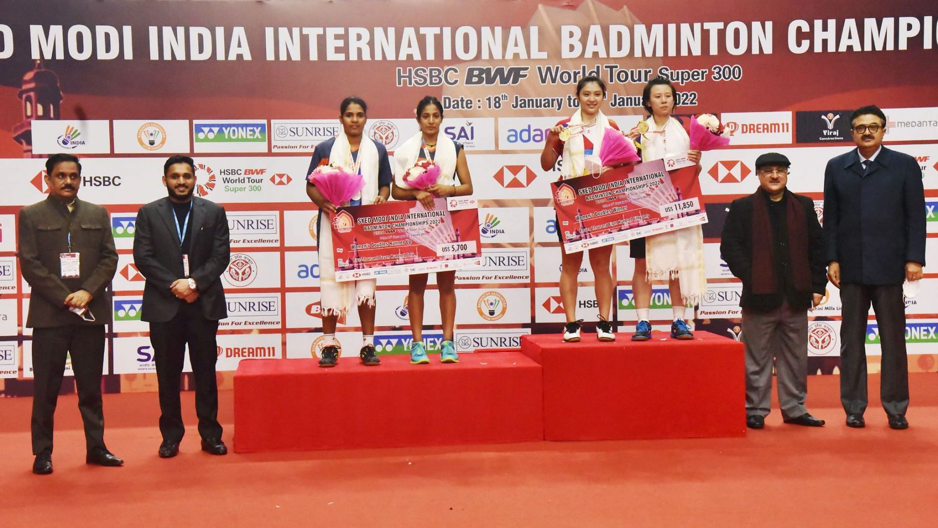 Treesa Jolly and Gayatri Gopichand Pullela finished runners-up in women&#039;s doubles in Lucknow. (Picture: BAI)