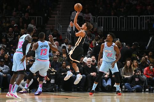 The Miami Heat are still unbeaten against the Atlanta Hawks this season. [Photo: AP News]