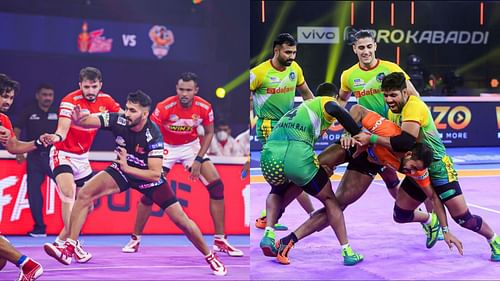 Gujarat Giants beat Telugu Titans (L); Patna Pirates crushed U Mumba (Image: Pro Kabaddi/Instagram)