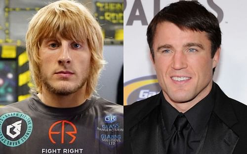 Paddy Pimblett (L) via Instagram @paddythebaddyufc and Chael Sonnen (R) via Getty