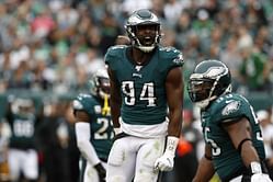 What happened to Josh Sweat? Eagles DE had life-threatening situation before Buccaneers game