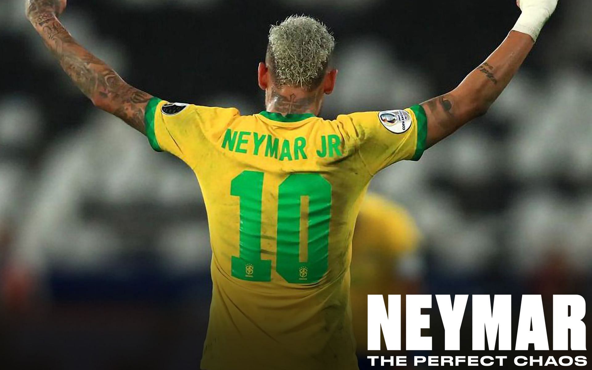 Neymar gracing the number 10 Jersey of Brazil (Image via Sportskeeda)
