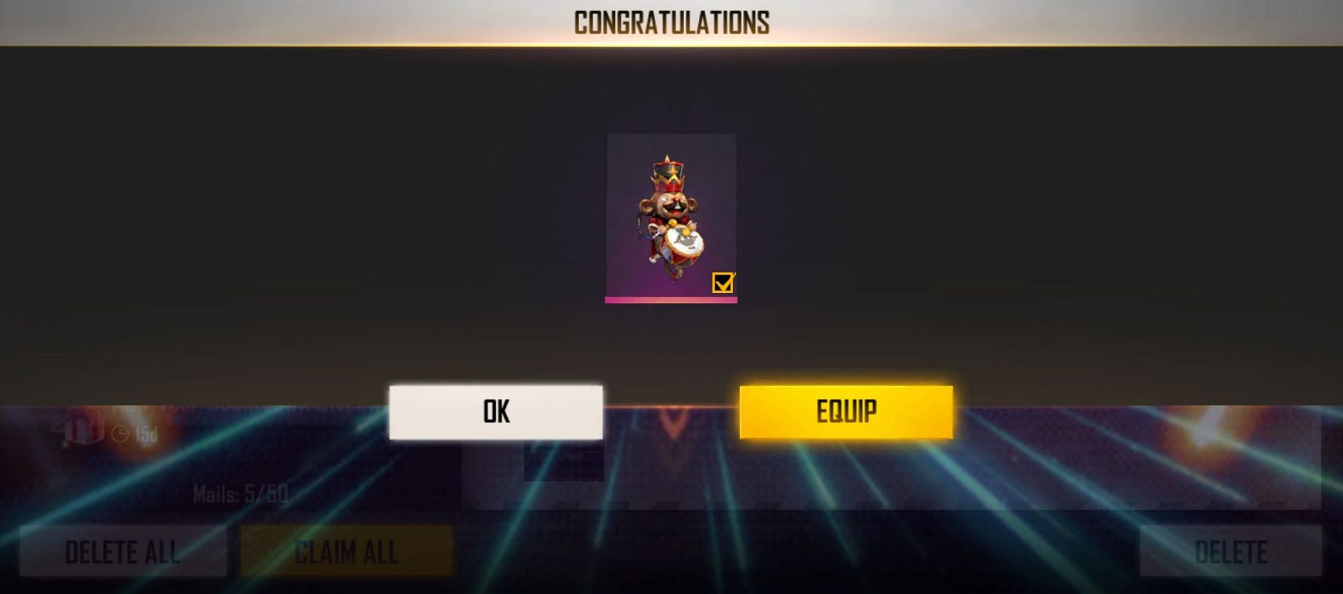 The reward for one code (Image via Free Fire)