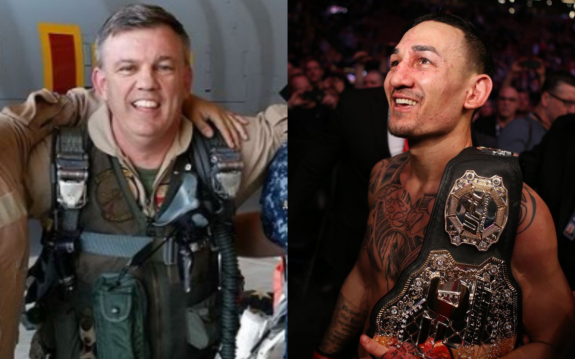 Teddy Atlas (left; Image Credit: via @teddy_atlas on Instagram) and Max Holloway (right)