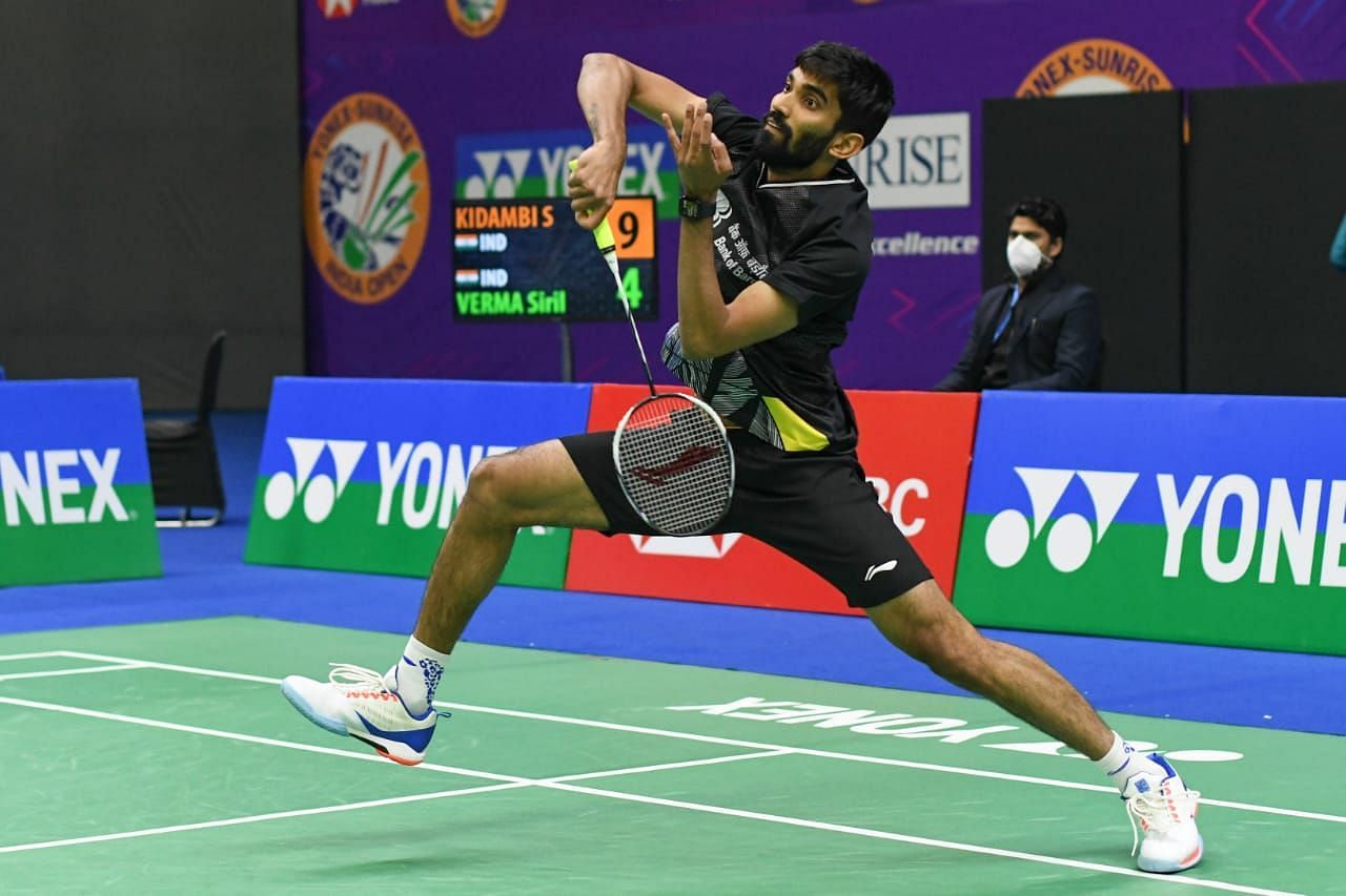 Kidambi Srikanth, the top seed at the Indian Open, has withdrawn due to a positive test. (PC: BAI)