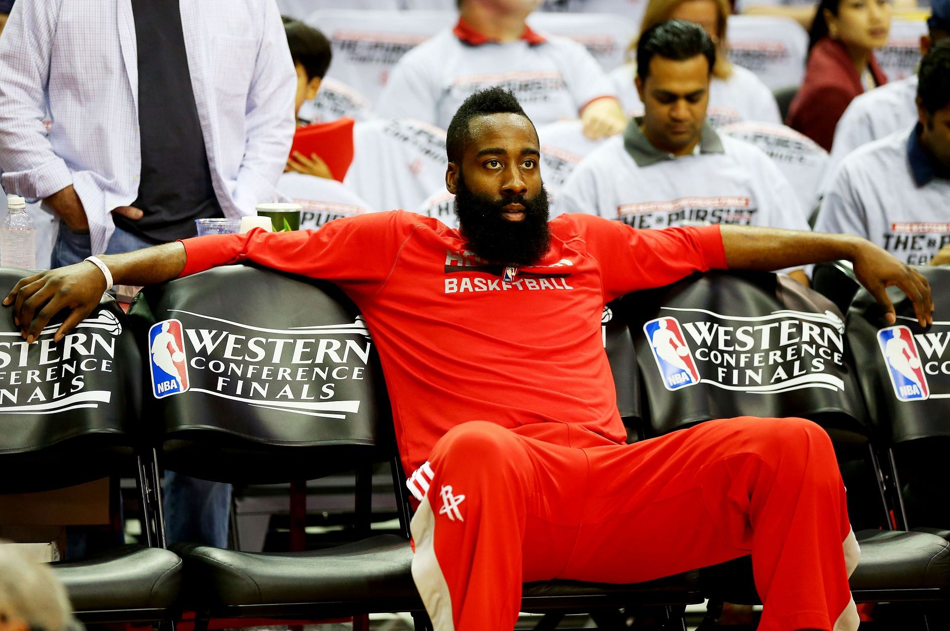 Harden during the 2015 playoffs with the Houston Rockets.