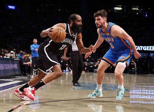 James Harden had 26 points as the shorthanded Brooklyn Nets lost to the OKC Thunder on Thursday.